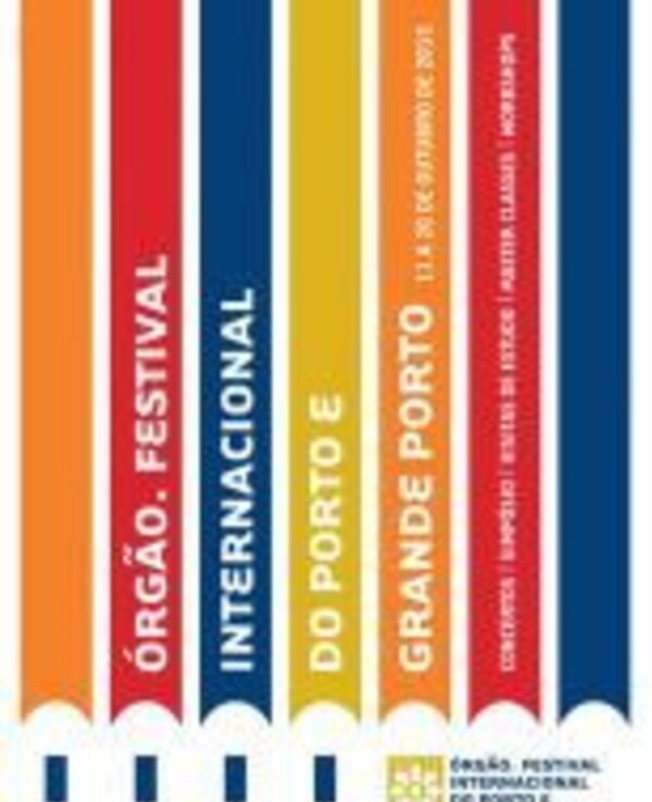 Cartaz do Festival Internacional de Órgão do Porto e Grande Porto.