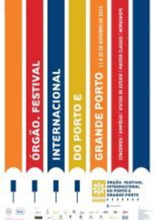 Cartaz do Festival Internacional de Órgão do Porto e Grande Porto.