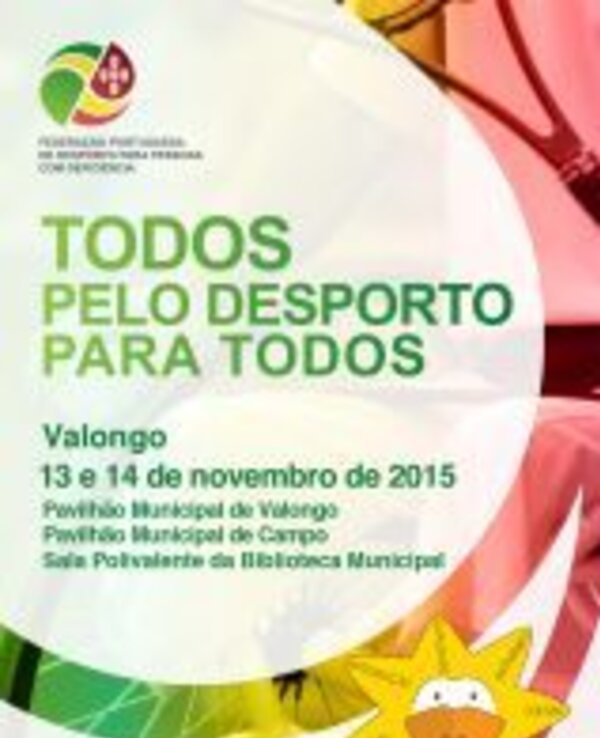 Cartaz do evento 'Todos pelo Desporto para Todos' em Valongo, 2015.