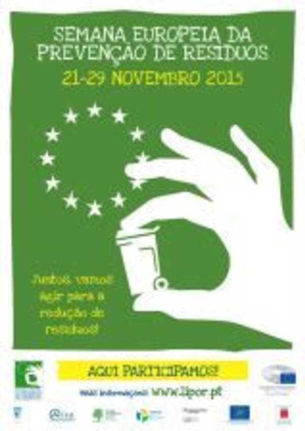 Cartaz da Semana Europeia da Prevenção de Resíduos, 21-29 Novembro 2015.
