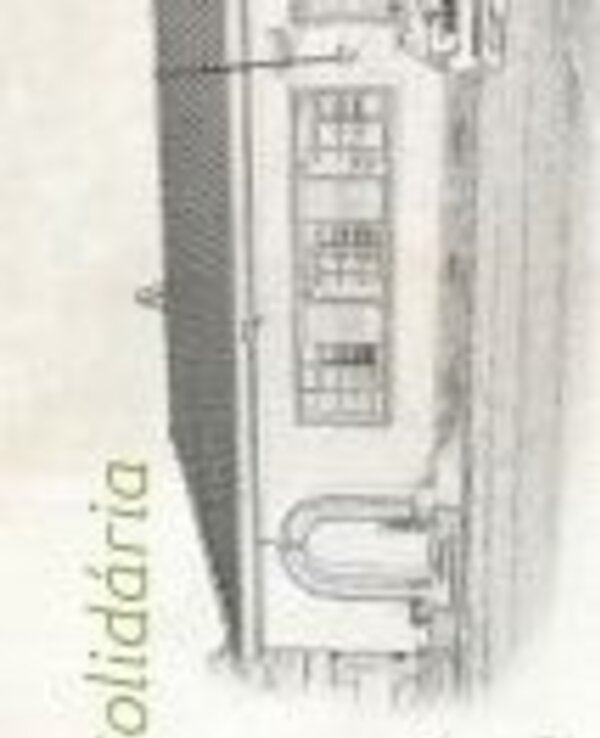 Cartaz da inauguração da Plataforma Solidária de Sobrado, com data e local.