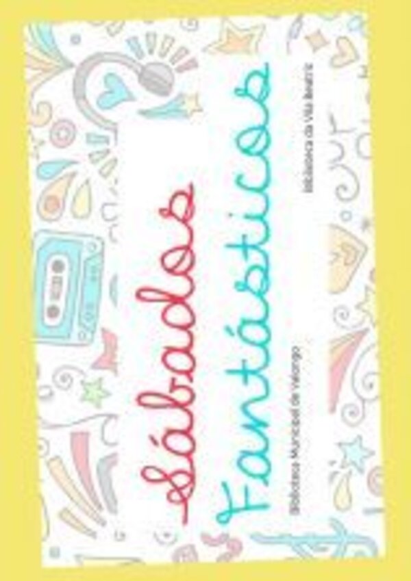 Capa de livro com o título 'Sábados Fantásticos' em letras coloridas.