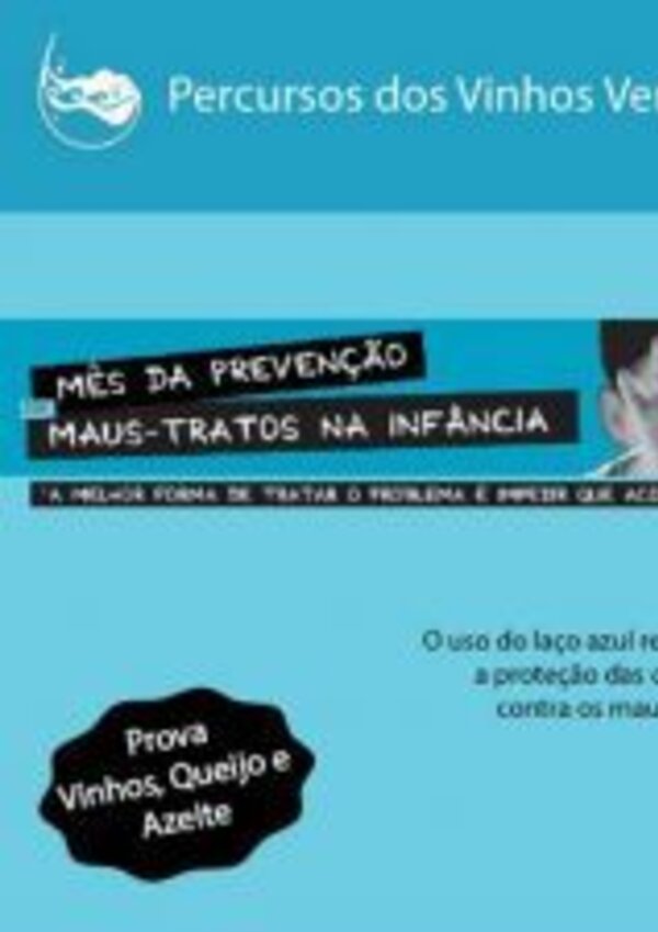 Cartaz da Caminhada Solidária sobre a prevenção de maus-tratos na infância.