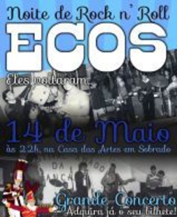 Cartaz de evento musical com informações sobre um concerto de rock.