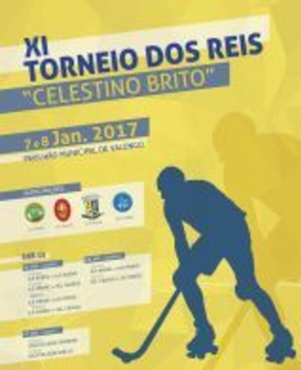 Cartaz do XI Torneio dos Reis 'Celestino Brito', 7 e 8 de janeiro de 2017.