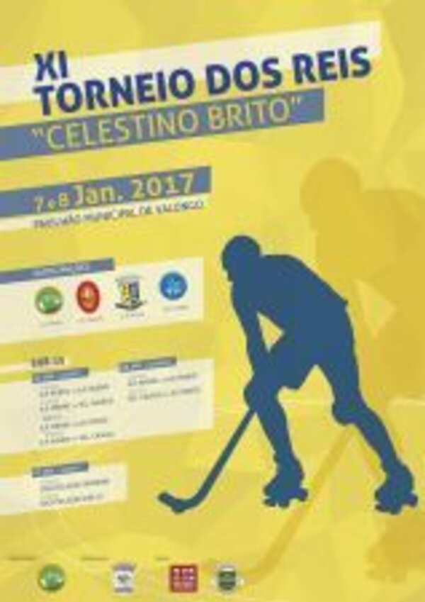 Cartaz do XI Torneio dos Reis 'Celestino Brito', 7 e 8 de janeiro de 2017.