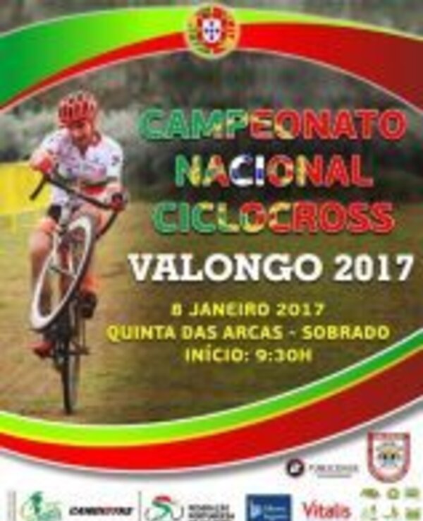 Cartaz do Campeonato Nacional de Ciclocross em Valongo, 2017.