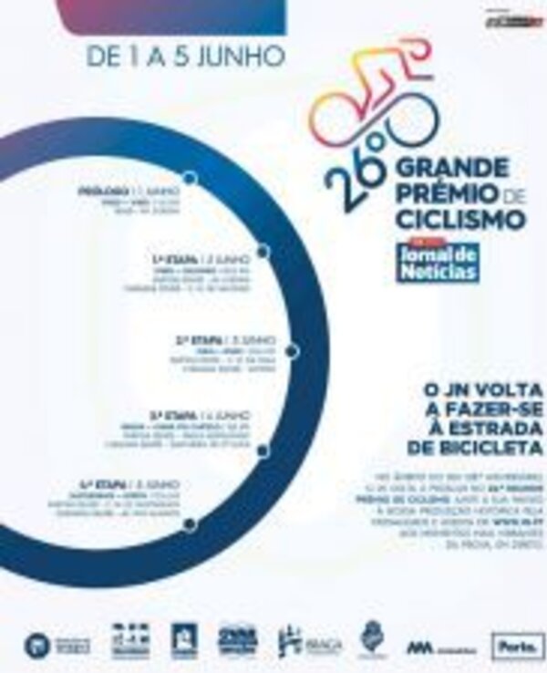 Cartaz do 26º Grande Prémio de Ciclismo, de 1 a 5 de Junho.