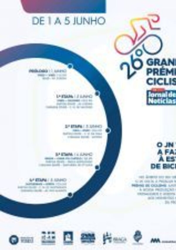 Cartaz do 26º Grande Prémio de Ciclismo, de 1 a 5 de Junho.