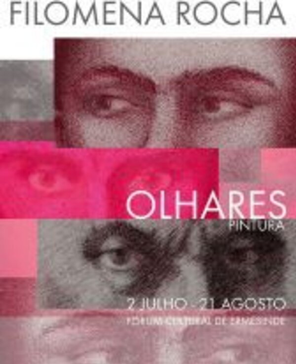 Cartaz da exposição de Filomena Rocha, com datas e local.