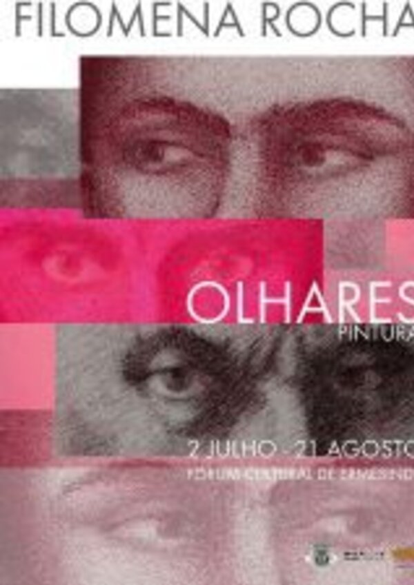 Cartaz da exposição de Filomena Rocha, com datas e local.