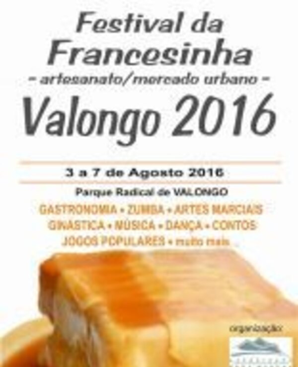 Cartaz do Festival da Francesinha em Valongo, de 3 a 7 de Agosto de 2016.