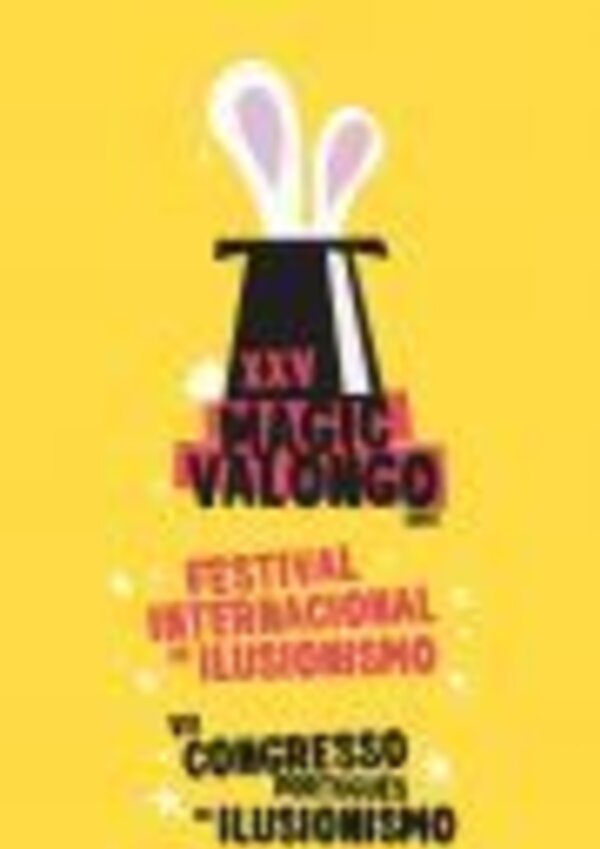 Cartaz do XXV Festival Internacional de Ilusionismo em Valongo.