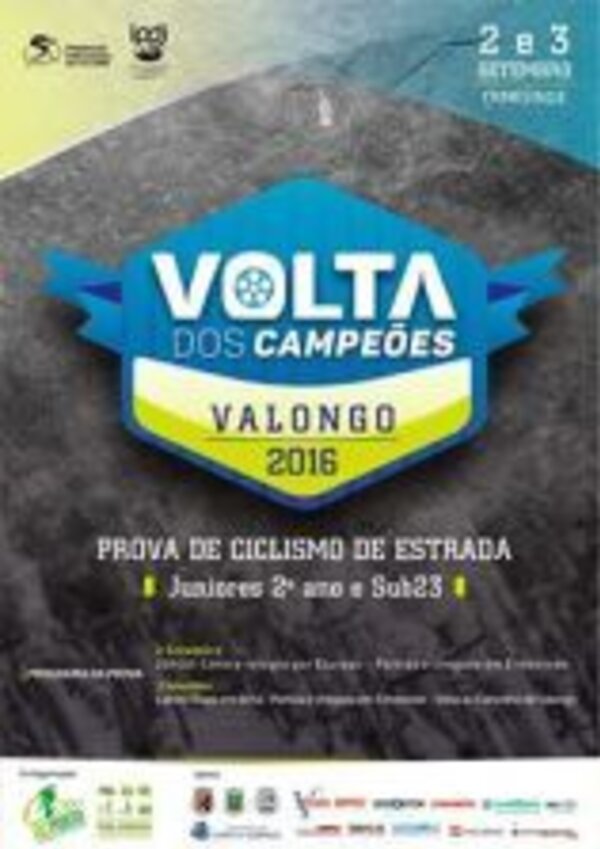 Cartaz da prova de ciclismo 'Volta dos Campeões' em Valongo, 2016.