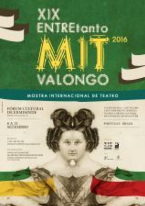 Cartaz da XIX Mostra Internacional de Teatro em Valongo, 2016.