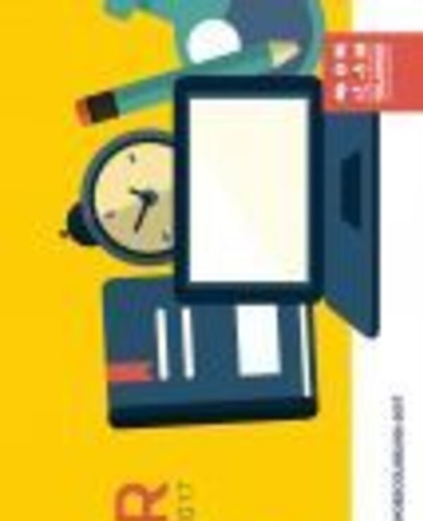 Cartaz colorido sobre a abertura do ano escolar, com data e informações.