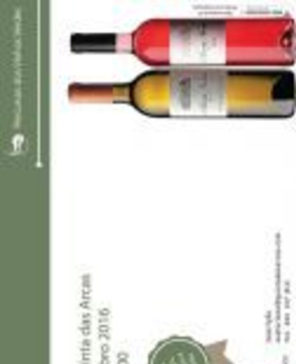 Cartaz de evento com garrafas de vinho e detalhes da caminhada.