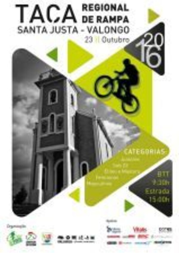 Cartaz da Taca Regional de Rampa em Valongo, com data e categorias.