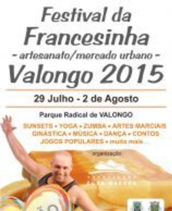 Cartaz do Festival da Francesinha em Valongo, com datas e atividades.
