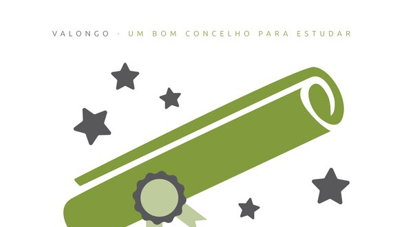 Cartaz sobre bolsas de estudo para estudantes do ensino superior em Valongo.