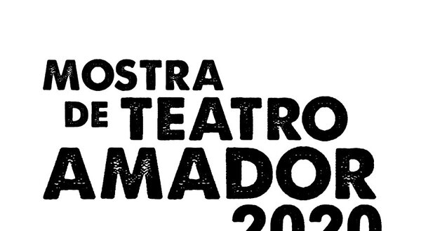Logotipo da Mostra de Teatro Amador 2020 em letras grandes e negritas.