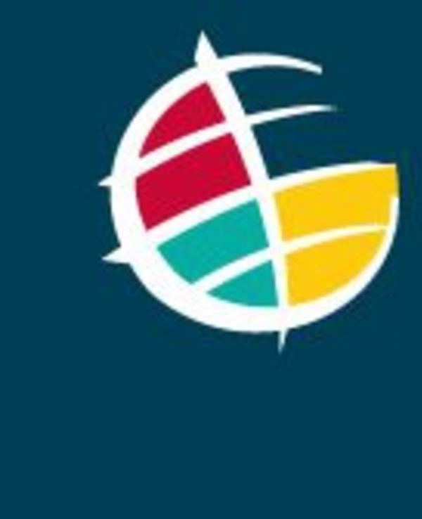 Logótipo da Universidade Lusófona do Porto com cores vibrantes.