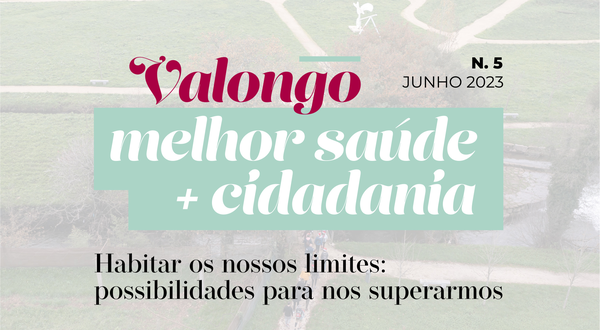 Capa de revista com o título 'Valongo', destacando saúde e cidadania.