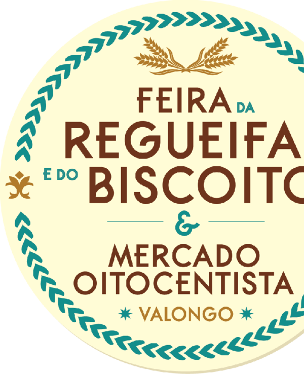 Logotipo da Feira da Regueifa e do Biscoito em Valongo.