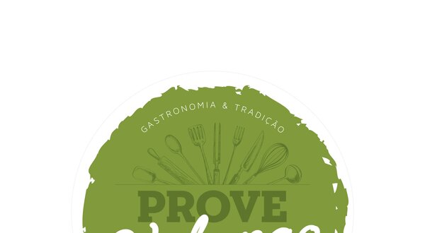Logotipo do evento 'Prove Valongo', destacando gastronomia e tradição.