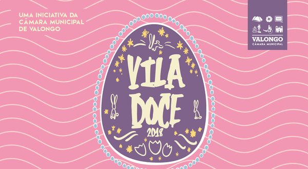 Cartaz do evento Vila Doce 2018, com aviso de adiamento devido ao mau tempo.