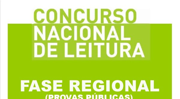 Cartaz do Concurso Nacional de Leitura, com datas e local do evento.