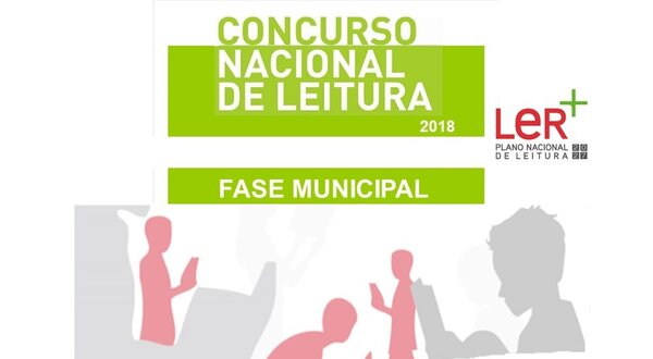 Cartaz do Concurso Nacional de Leitura 2018, destacando datas e fases.