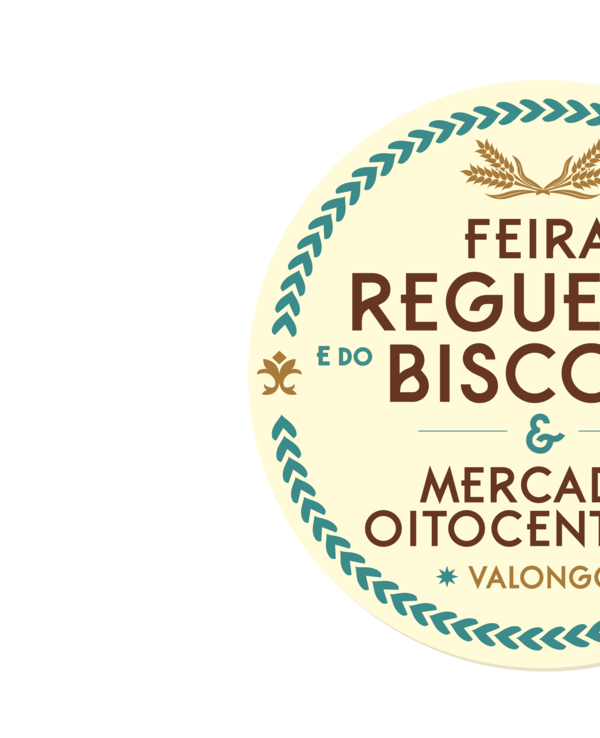 Logotipo da Feira da Regueifa e do Biscoito em Valongo.