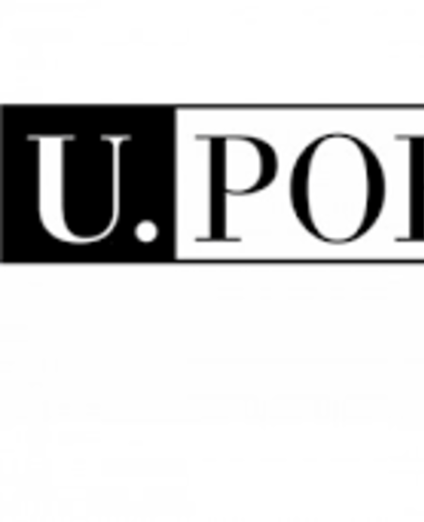 Logotipo da Universidade Júnior do Porto, com texto em preto e cinza.