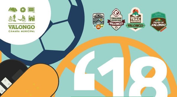Cartaz da agenda desportiva de Valongo para o segundo semestre de 2018.