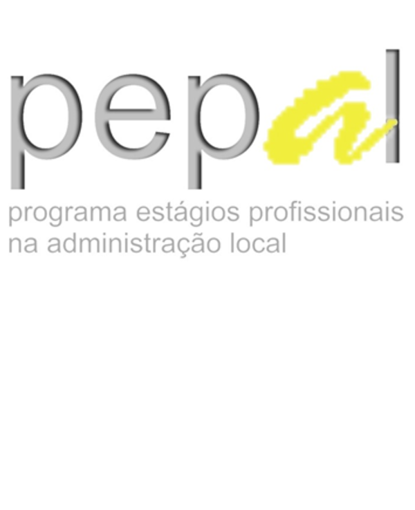 Logotipo do programa de estágios profissionais na administração local.
