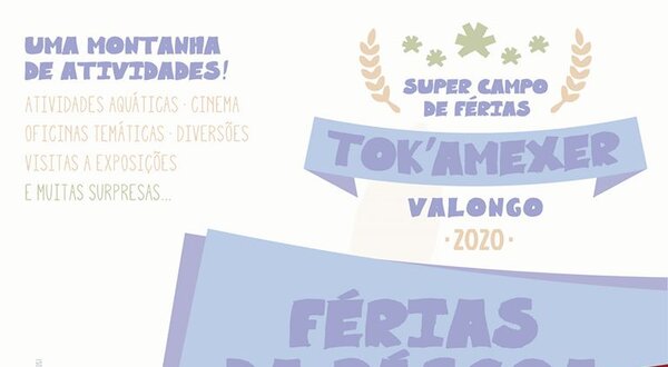 Cartaz informativo com aviso de atividade cancelada em campo de férias.