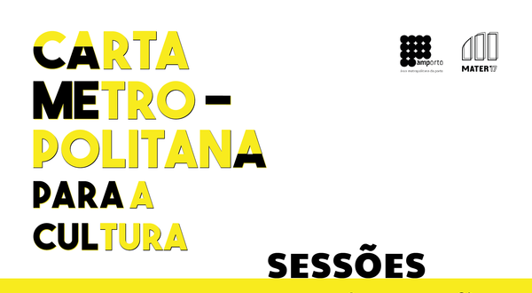 Cartaz sobre sessões de discussão pública da Carta Metropolitana para a Cultura.