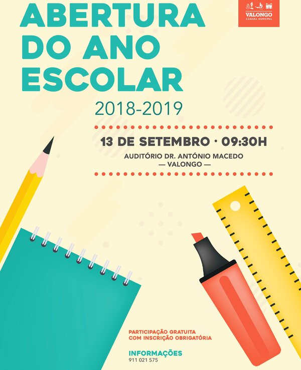 Cartaz abertura ano escolar 2018 1 600 738