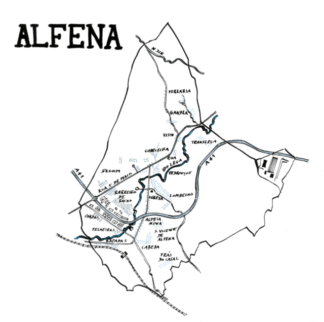 Mapa de memórias - Alfena