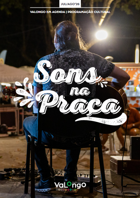 Sons na Praça - Valongo em Agenda - Programação Cultural - julho/agosto 2026
