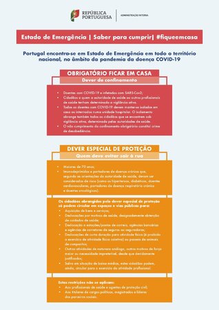 Obrigações e deveres durante o estado de emergência