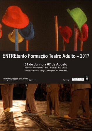 Abertas inscrições para formação gratuita em teatro - adultos